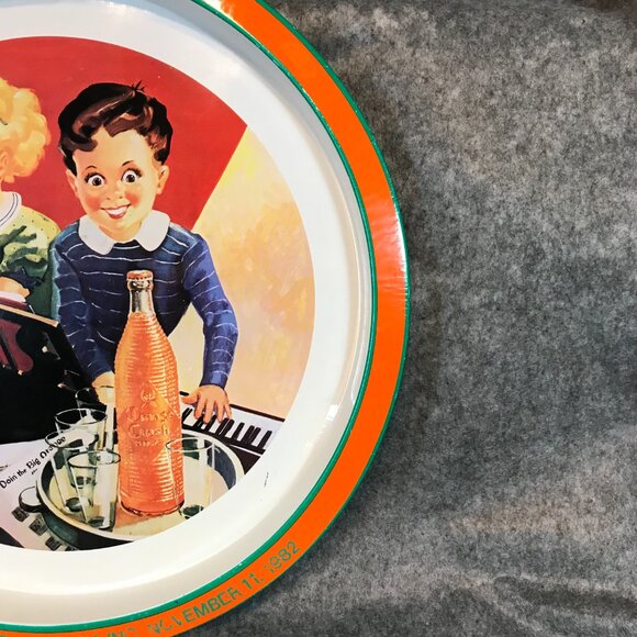 Seven Up Orange Crush 1982 Metalix Tray Made in South Africa - Picture 4 of 6